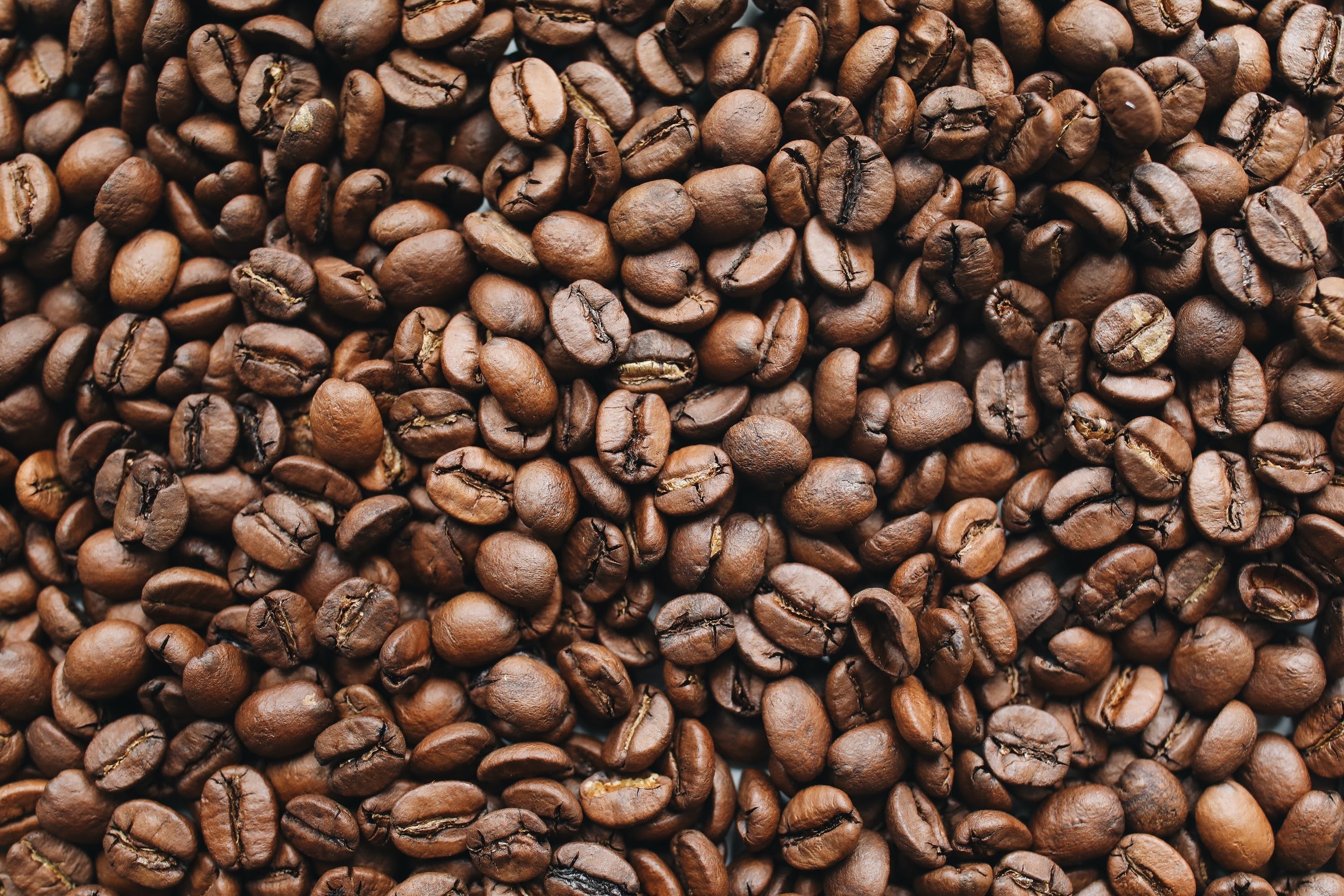 full image of many roasted coffee beans